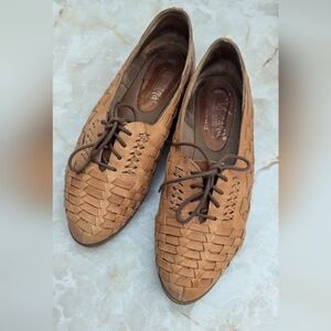 Vi Viana Womans GENUINE LEATHER UPPER Shoes Made in Brazil Size 8M